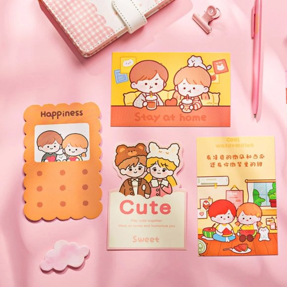 Lovely couple Slice Of Life Postcards - 5 pcs - Picture 1 of 9